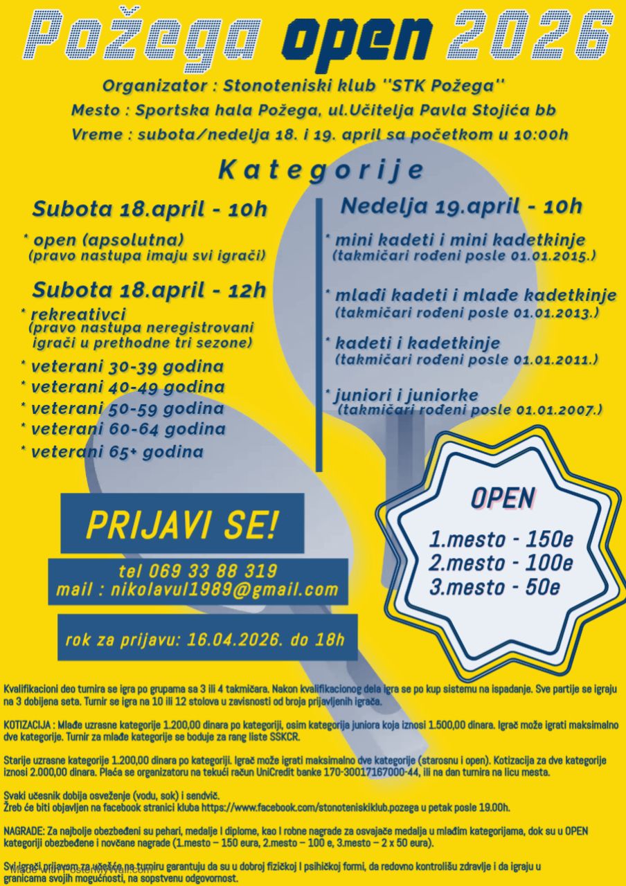 Požega Open 2026